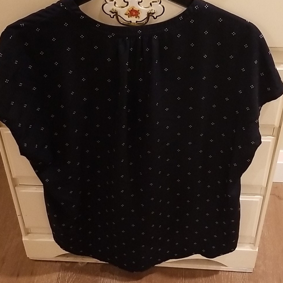 Alfred Sung Navy Sleeveless Blouse - Picture 3 of 3